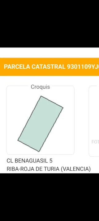 Venta parcela urbana en Riba-roja de Túria