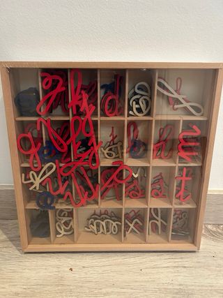 Alfabeto Madera Montessori Aldi Letras Minúsculas