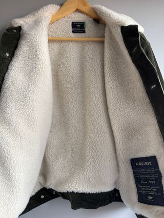 Cazadora de pana verde