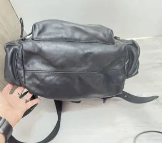 Mochila Burberry Piel Negra Leatherproof Original