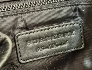 Mochila Burberry Piel Negra Leatherproof Original