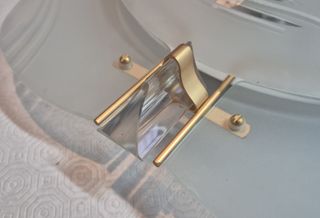 Lámpara de techo o pared de cristal y metal