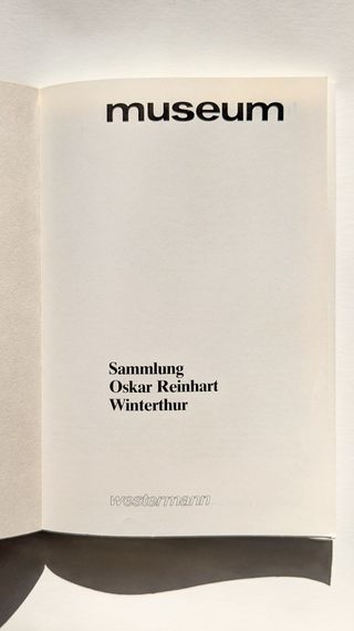 Museum: Sammlung Oskar Reinhart Winterthur