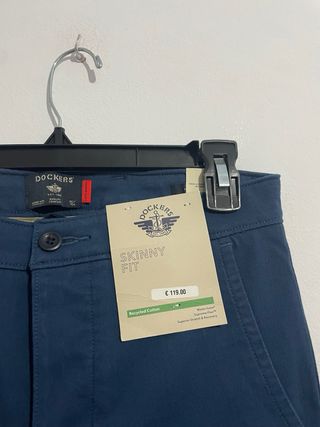 Pantalón Chino Dockers Azul Skinny Fit