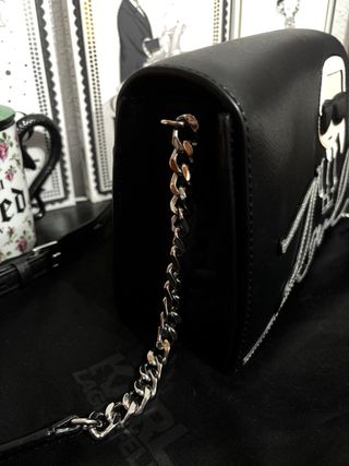 Bolso Karl Lagerfeld Negro y Plateado