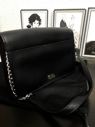 Bolso Karl Lagerfeld Negro y Plateado