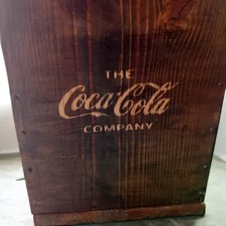 Cassetta legno Coca-Cola portabottiglie/posate