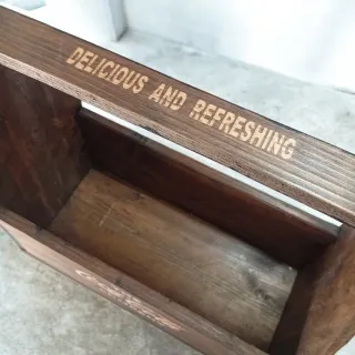 Cassetta legno Coca-Cola portabottiglie/posate