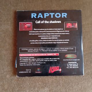 Videojuego PC Raptor: Call of the Shadows