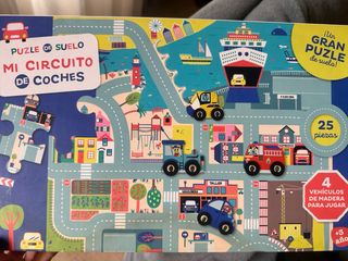 Puzzle de suelo Mi Circuito de Coches