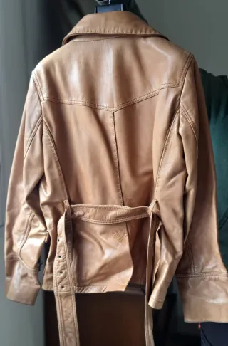 Cazadora Piel Massimo Dutti Talla M