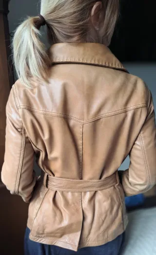 Cazadora Piel Massimo Dutti Talla M