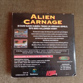 VIDEO JUEGO PC PARA ORDENADOR ALIEN CARNAGE
