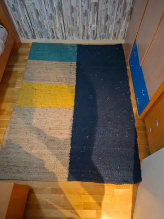 Alfombra Yute Diseño Geométrico. Me costo 139 € .