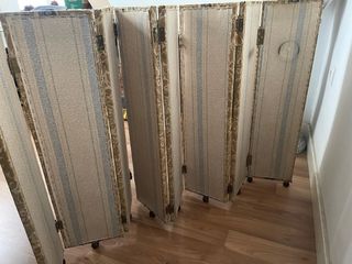 Tapa radiadores antigua tela y madera