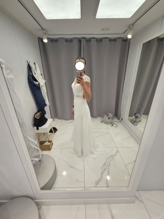 Vestido novia HeraWhite Bridal espalda abierta