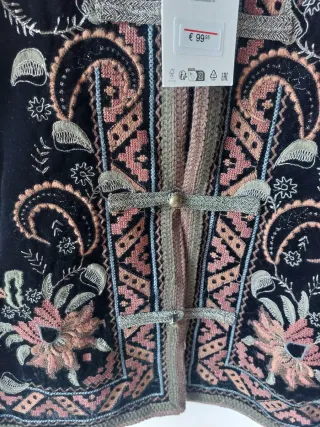 Chaqueta Zara Terciopelo Bordados (agotado web)