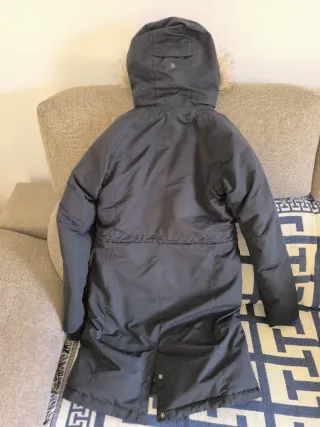 Abrigo Columbia 3/4 de Plumas Mujer negro