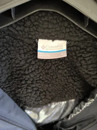 Abrigo Columbia 3/4 de Plumas Mujer negro