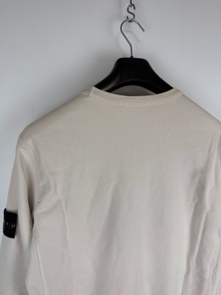 Felpa bianco panna Stone Island