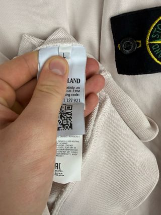 Felpa bianco panna Stone Island