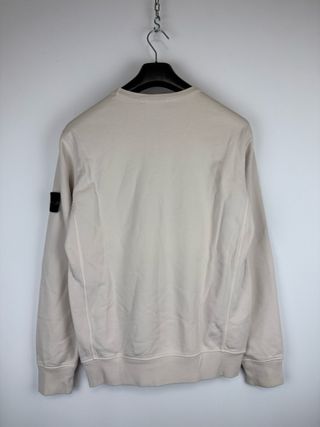 Felpa bianco panna Stone Island