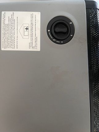 Estufa de gas Balanza negra