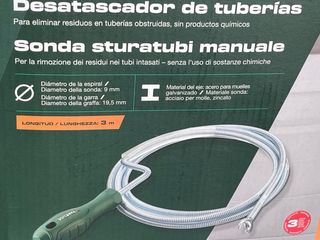 Desatascador de tuberías manual Parkside