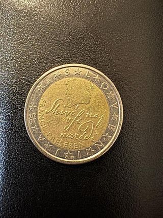 Moneta 2 Euro Slovenia 2007 commemorativa