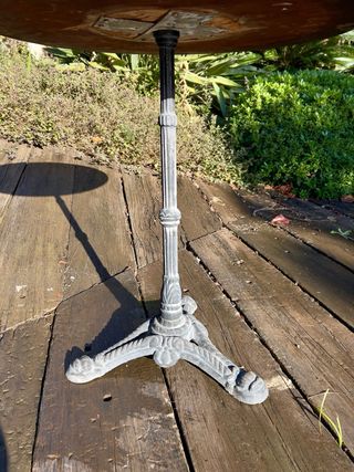 Mesa redonda estilo bistró 70 cm – hierro fundido