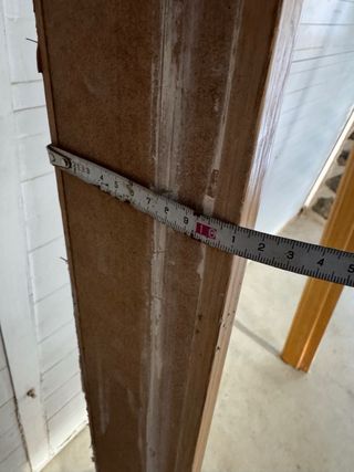 Puerta de paso interior madera con cristal