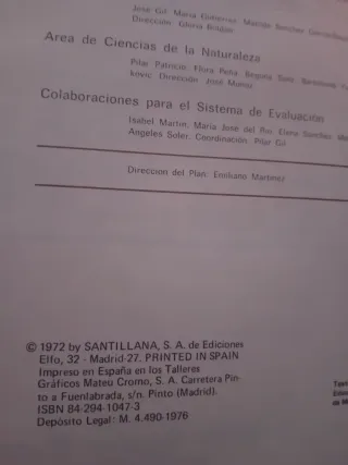 Lectura Senda 6 Santillana 1976