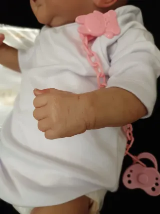 Bebé Reborn Vinilo y Tela