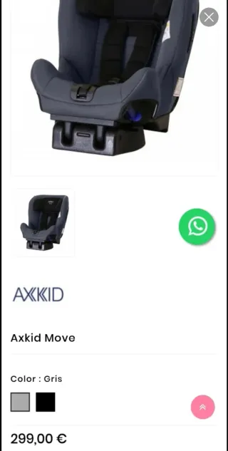 Silla coche Axkid Move a contramarcha