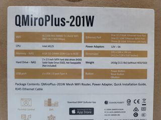 QNAP QMiroPlus-201W WiFi Mesh Router - NAS