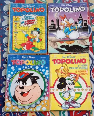 4 Giornalini Topolino Walt Disney