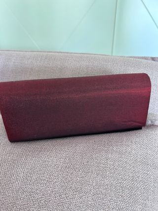 Cartera de fiesta roja brillante