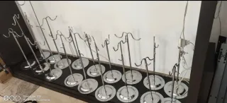 Cuelga bolsos acero inoxidable regulables