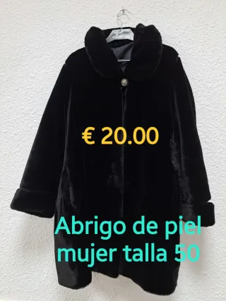 Abrigo de piel mujer talla 50