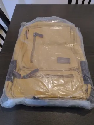 Mochila Vintage Beige y Marrón