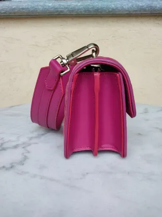 Borsa Pinko Rosa Velluto Perle