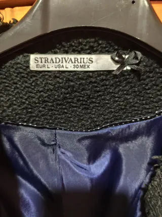 Chaqueta abrigo mujer negra