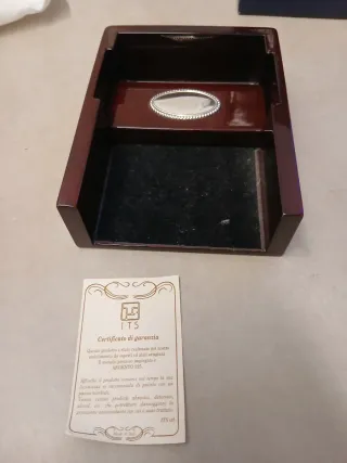 Set scrivania con inserti in argento Italsilver