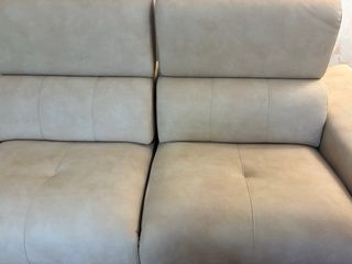 Sofa doble abatible eléctrico beige