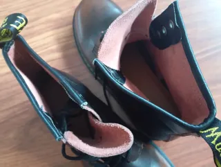 Botas de hombre estilo Dr. Martens, marrones