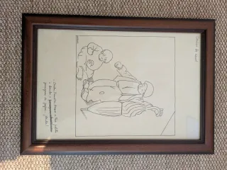 Lámina Castelao. Cousas. Marcos incluidos