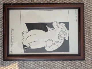 Lámina Castelao. Cousas. Marcos incluidos