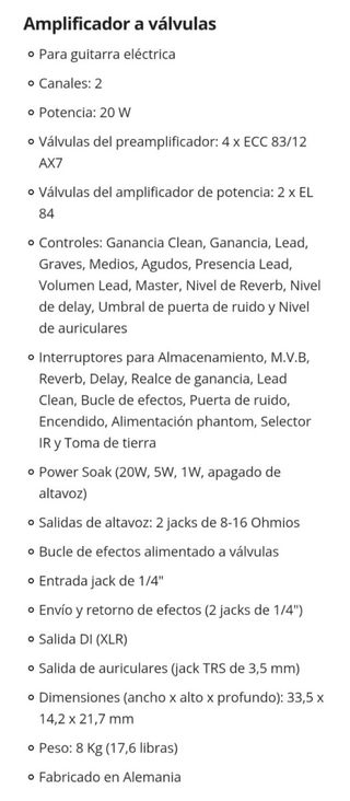 Amplificador ENGL Ironball E606ES