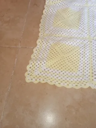 Lote 2 mantas crochet bebé