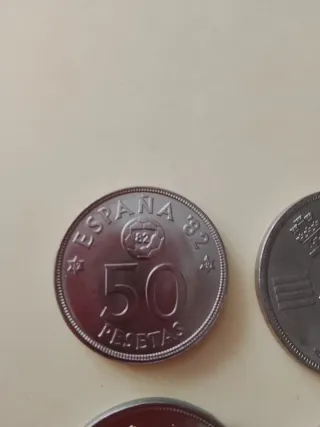 Lote de 6 monedas antiguas de España